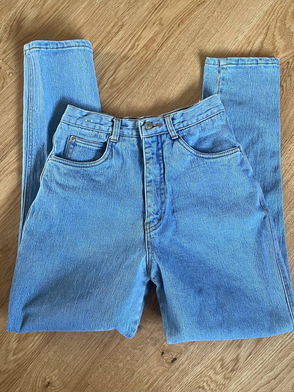 Vintage Angel Drive Deadstock 80’s Women’s Blue Denim High Rise Skinny Jeans